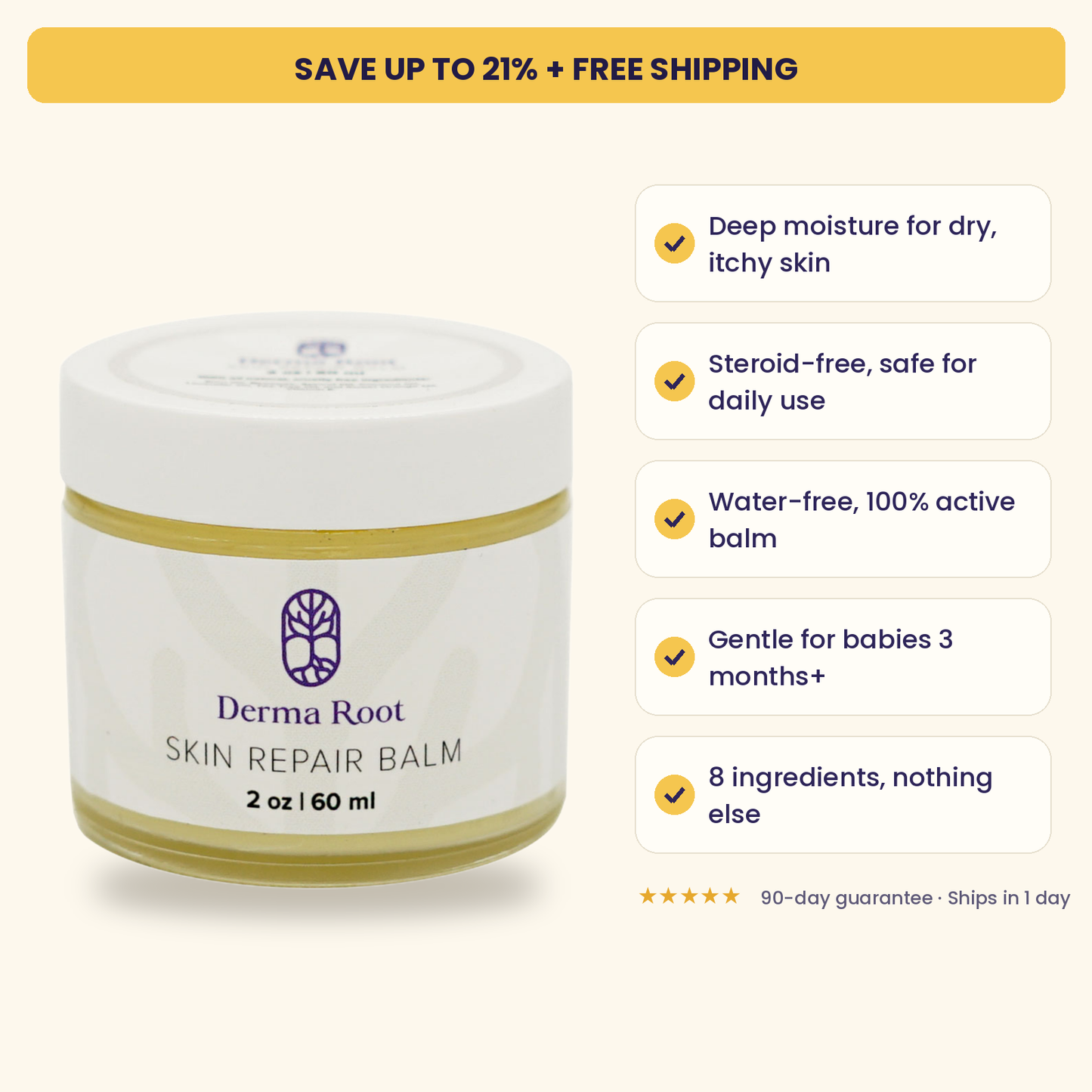 Skin Repair Balm, 1 Jar